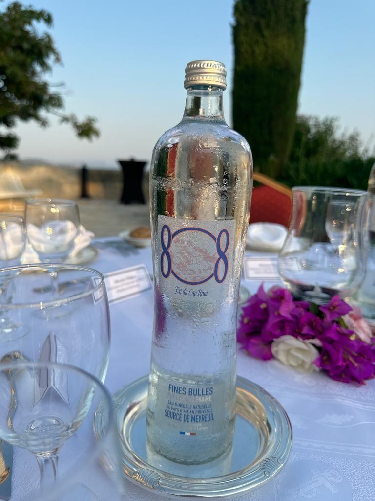 The personalized 808 water bottles of the French Navy in Toulon in the south of France